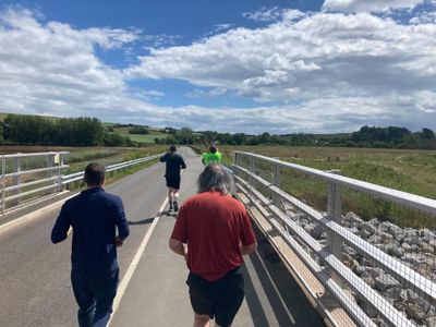 People doing the NOVA 5k Run